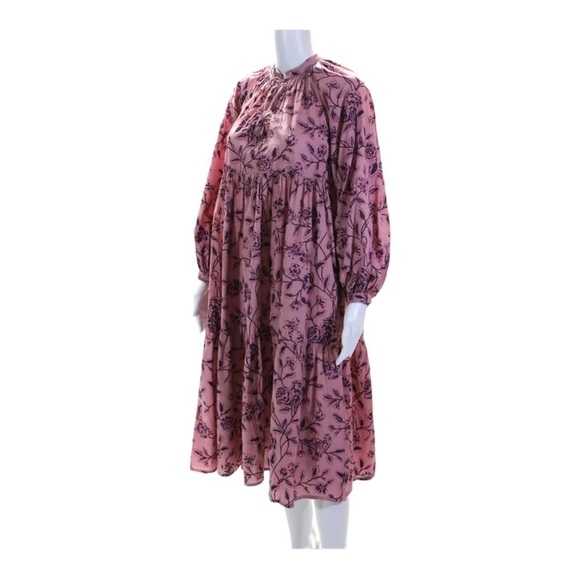 MATTA The Jaya Midi Dress Birdsong Mauve Floral XS - Picture 11 of 13